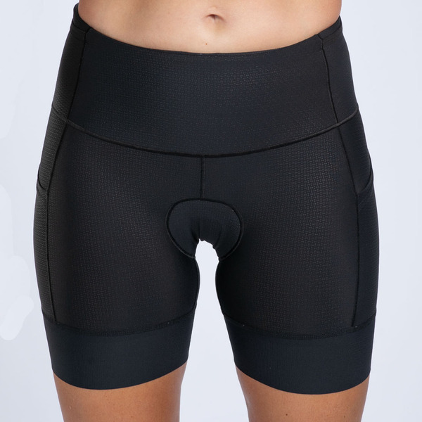 ELITE 3.0 頂級菁英系列 - 6吋三鐵褲 - 曜影黑 (女)