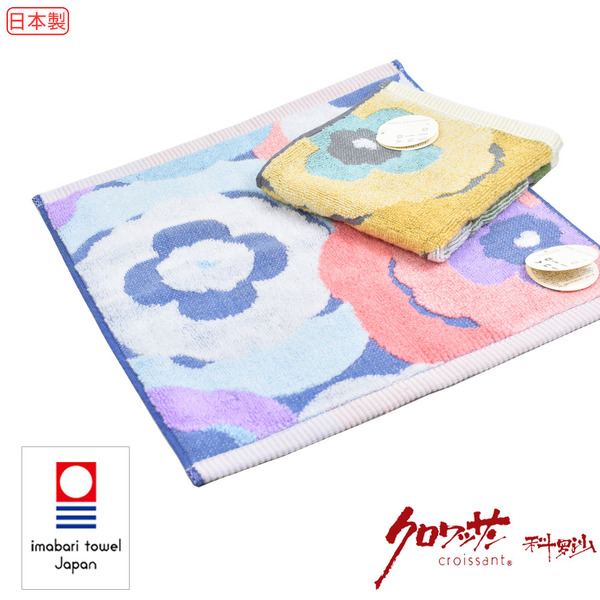 日本今治無撚花圓舞曲方巾 33x34公分 2色可選