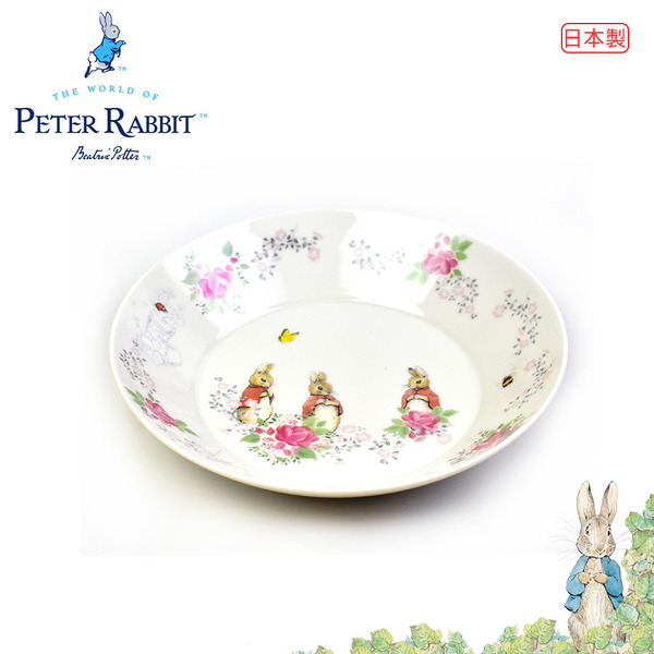 比得兔玫瑰語餐盤-兔妹妹