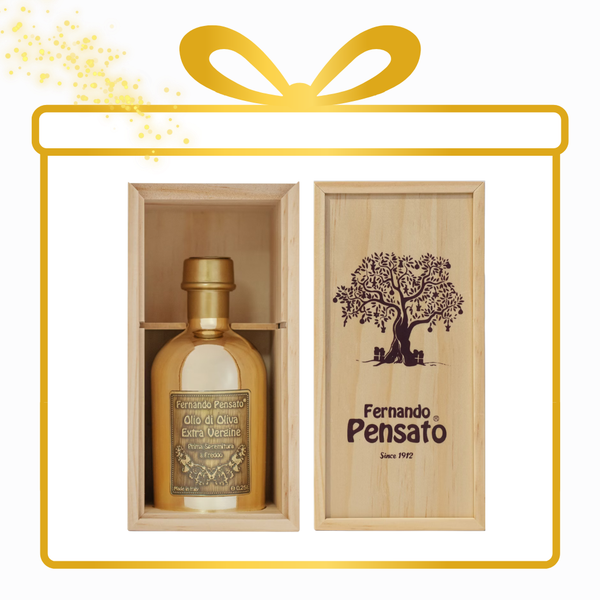 (TBD)FERNANDO PENSATO 🇮🇹義大利潘薩朵｜摩納哥遊艇俱樂部限定販售 杜拜極緻奢華金瓶款木製禮盒_有機特級初榨橄欖油250ml
