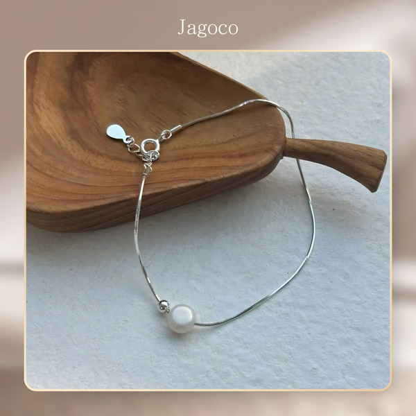 【Jagoco】S925純銀淡水珍珠手鍊-1入