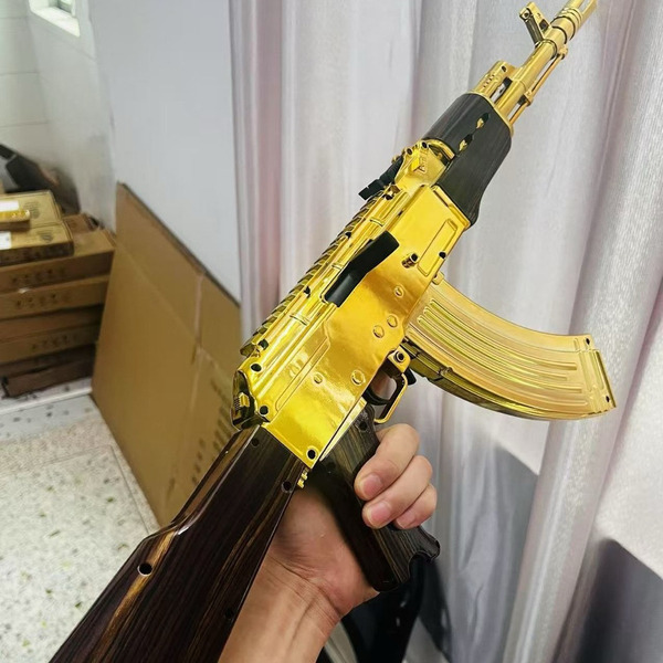 新款 悍迪 質感黃金AK47 水彈 電鍍金 兒童玩具 水彈發射玩具 軟彈玩具