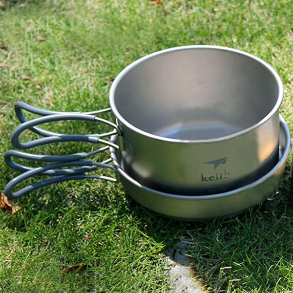 Keith純鈦 Ti6012兩件式套鍋組(400ml+800ml)