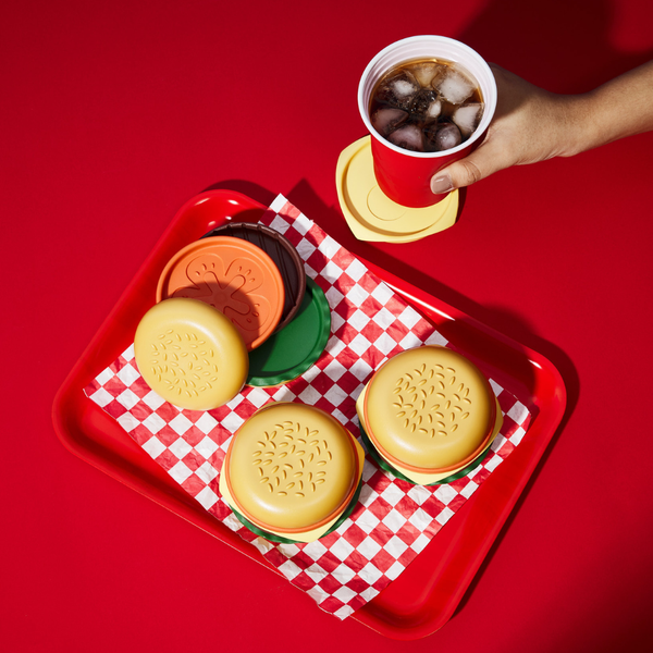 泰國 Niknax 漢堡造型杯墊6件套組