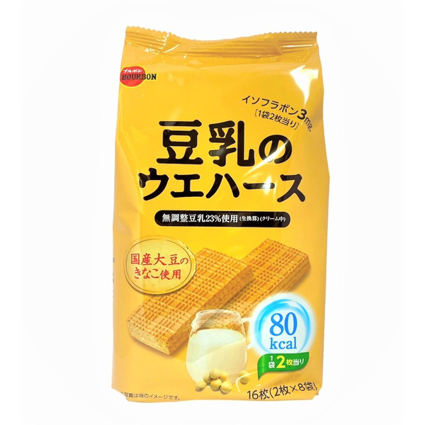BOURBON 豆乳威化餅 16枚
