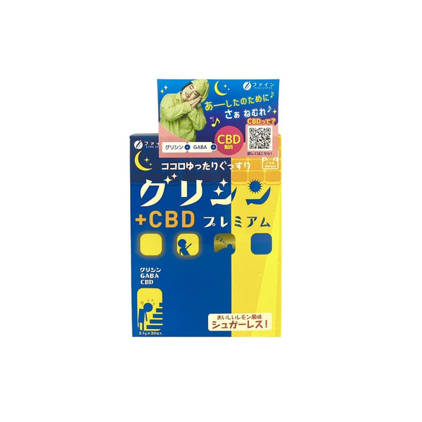日本優之源Fine Japan甘氨酸PREMIUM +CBD 無糖檸檬30包入