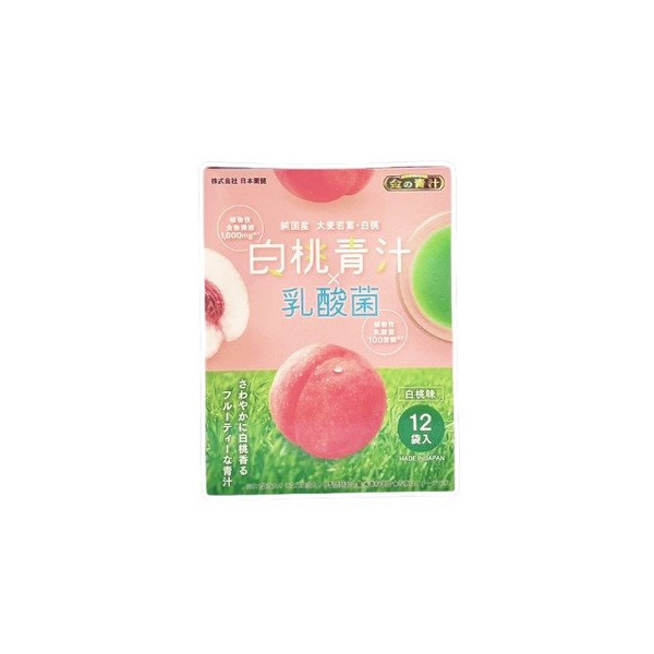 日本藥健 金青汁白桃乳酸青汁 12包
