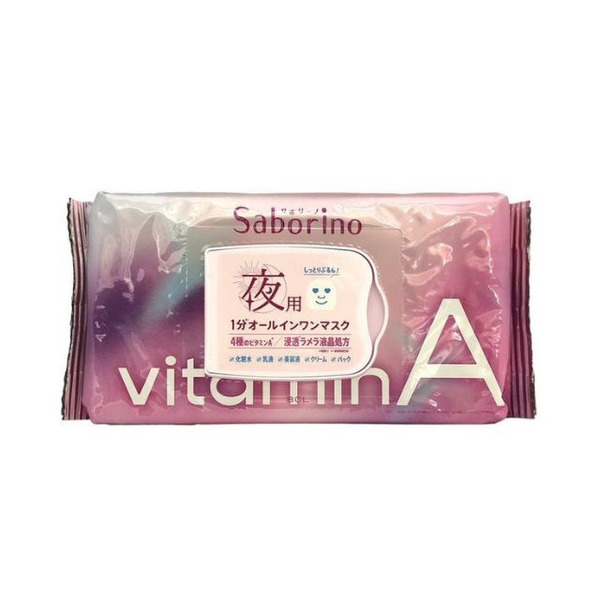 BCL Saborino 晚安維他命A 保養面膜 30枚