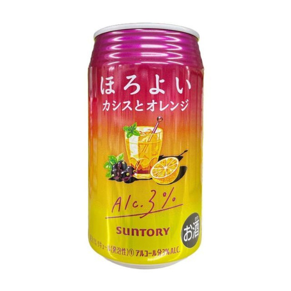 三得利SUNTORY 微醉HOROYOI 黑加侖柳橙 350ml