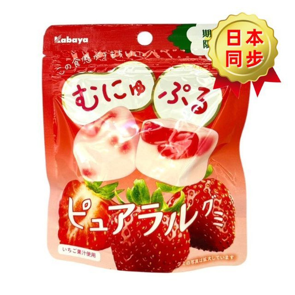 Kabaya Pural 原汁原味水果軟糖 草莓口味 58g