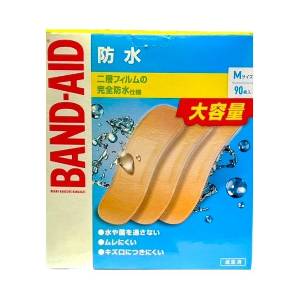 Band-Aid 完全防水雙層透氣繃 M size 90枚