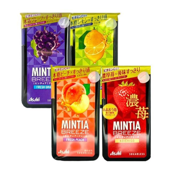 朝日 MINTIA BREEZE 薄荷糖 水果口味 30粒