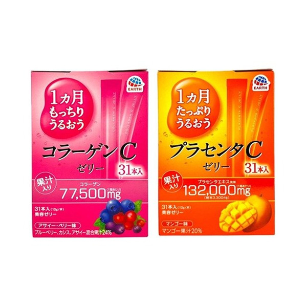 EARTH製藥 維他命C養顏美容果凍 10g×31條入