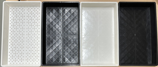 悶箱、育苗盤 有孔/無孔  黑/白