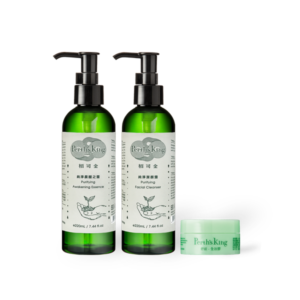 純淨晨醒之露220mlx1｜贈純淨潔顏露220ml+舒緩全效膠15ml一組