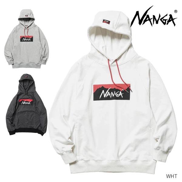 NANGA｜ ECO HYBRID BOX LOGO SWEAT HOODIE