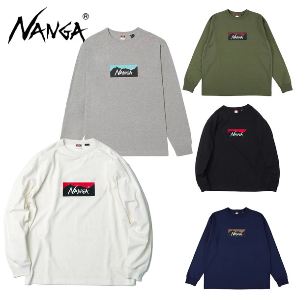 NANGA｜ECO HYBRID BOX LOGO 長袖T-Shirt