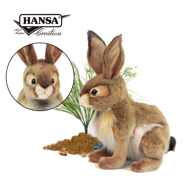 Hansa 3584-黑尾傑克兔 30公分