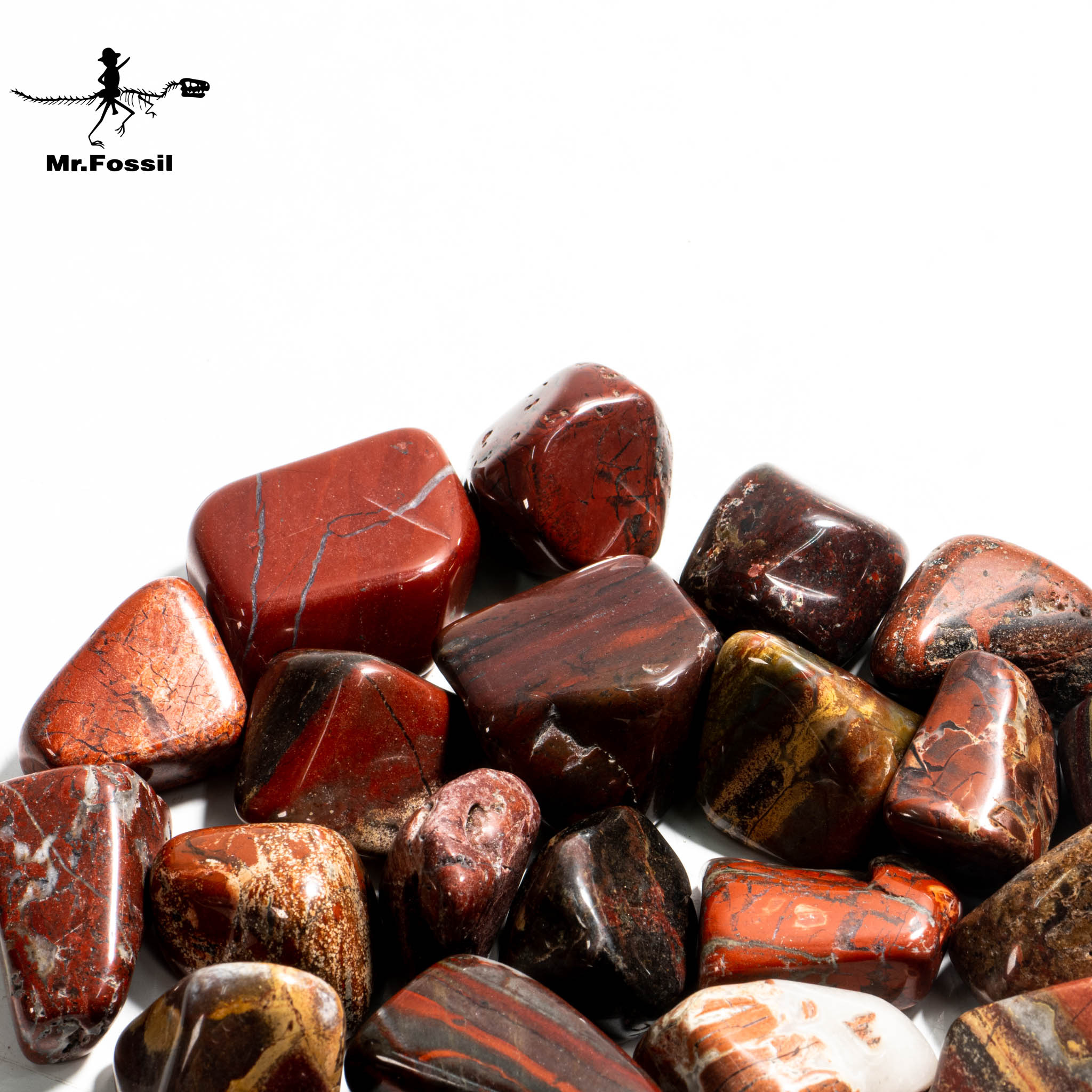 滾石系列-紅花瑪瑙200g mrfossil化石先生