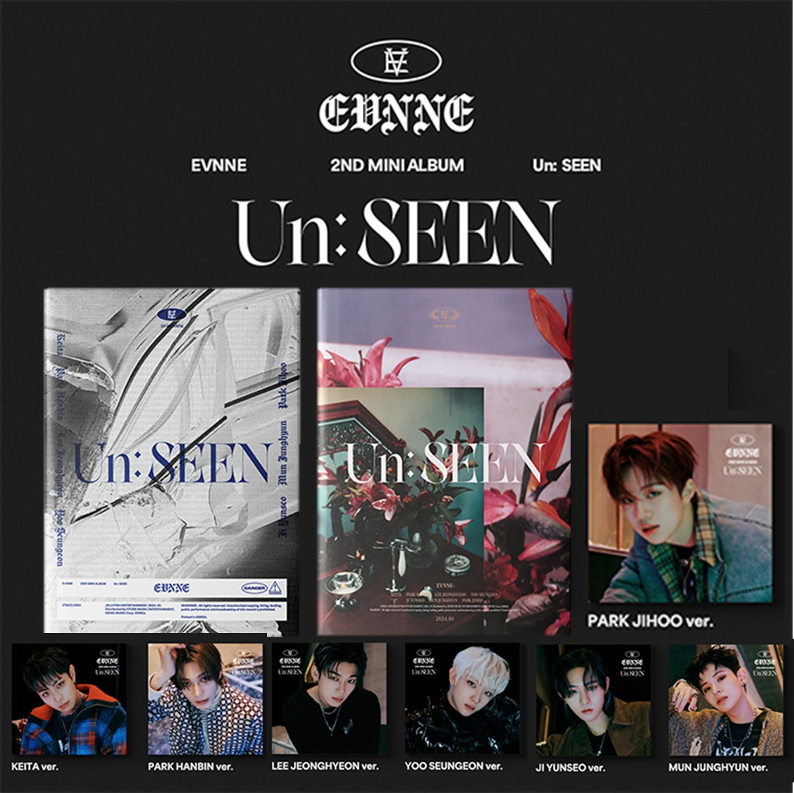 evnne un:seen 対面トレカ　music&drama evnne un:seen 対面トレカ music&drama EVNNE The 2nd Mini Album [Un