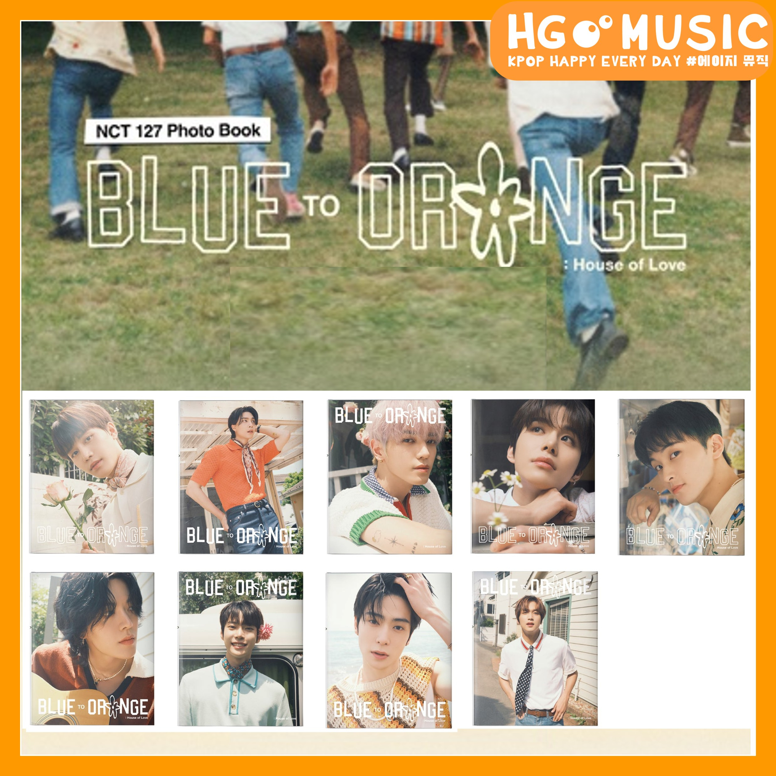 NCT 127 - [ BLUE TO ORANGE ] 寫真書韓居hgmusic