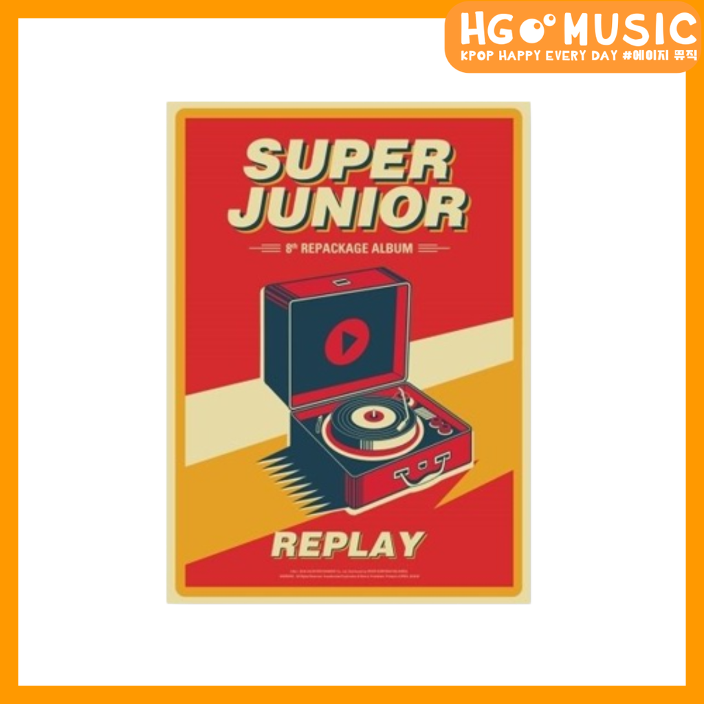 SUPER JUNIOR - VOL.8 REPACKAGE [REPLAY] 正規八輯韓居hgmusic