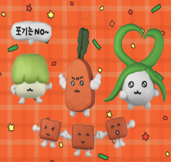 [磁鐵] 磁鐵組合－泡菜朋友們