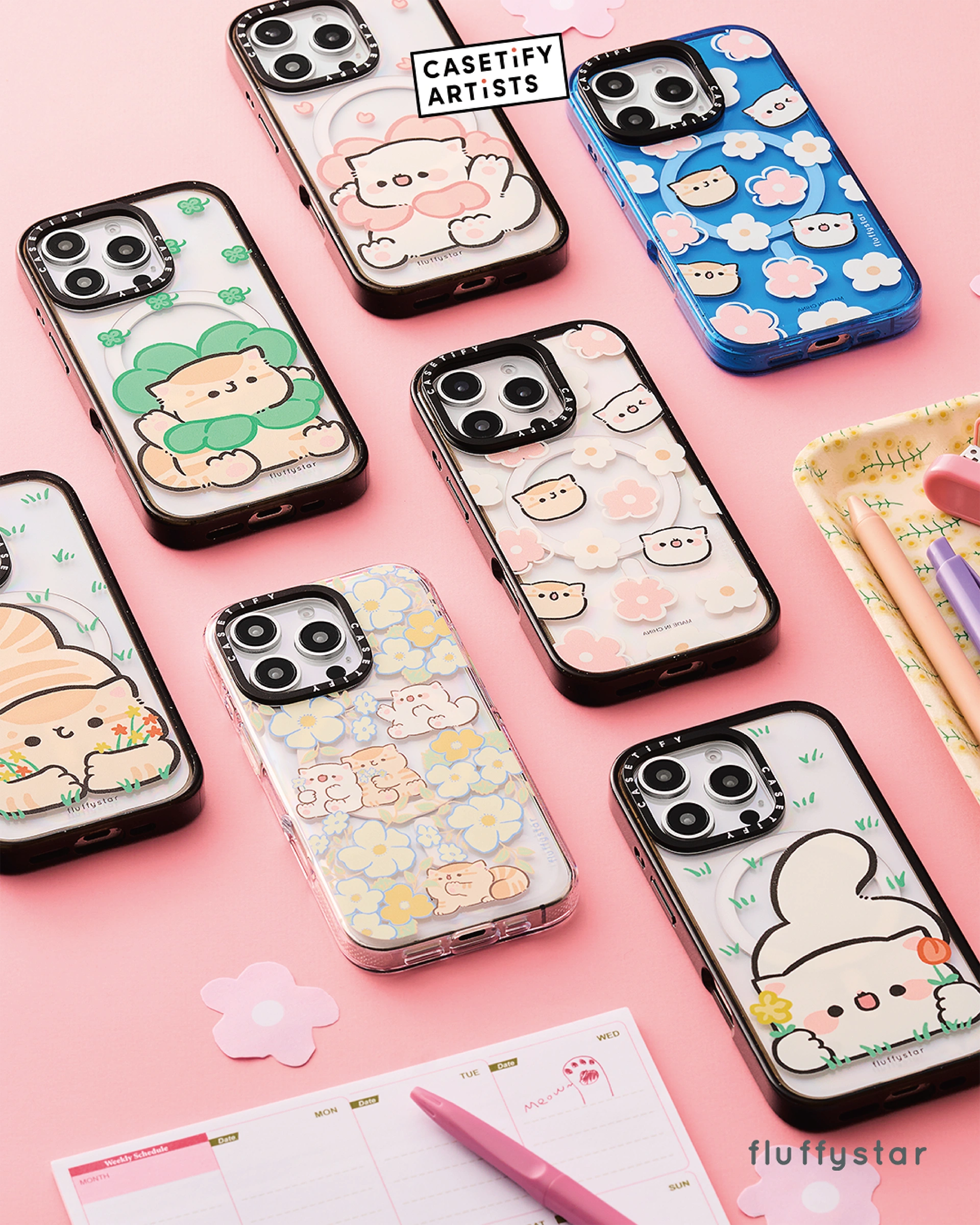 fluffystar × CASETiFY 聯名手機殼官方頁面