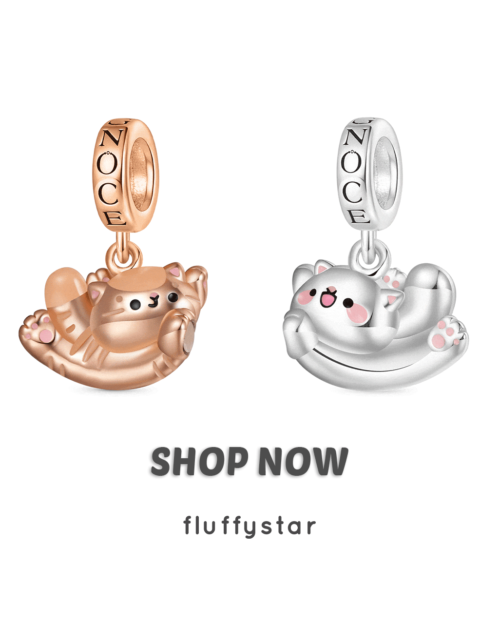 fluffystar × GNOCE 聯名 charms 珠飾｜Bobo & Nini 可愛飾品系列