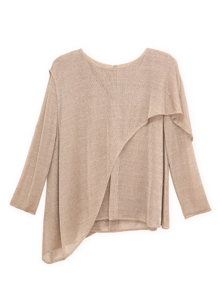金針織披肩上衣