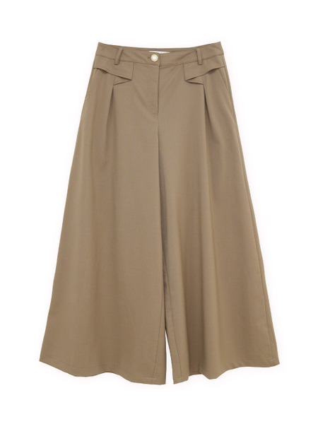 修身打褶寬褲