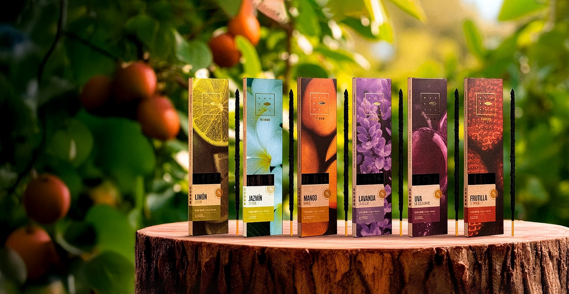 天然水果與乳香線香