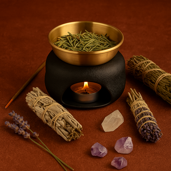 復古黃銅陶瓷香薰爐