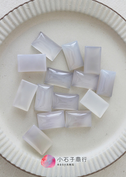 戒面-白瑪瑙(A)-長方15x25x8mm