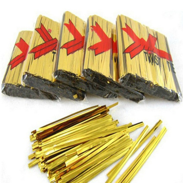 【531禮物網】15cm 魔帶 包裝袋封口紮條 金蔥封口鐵絲 魔帶 包裝袋束口扎絲 封口鐵絲 束帶 綁帶 喜糖 禮品包裝