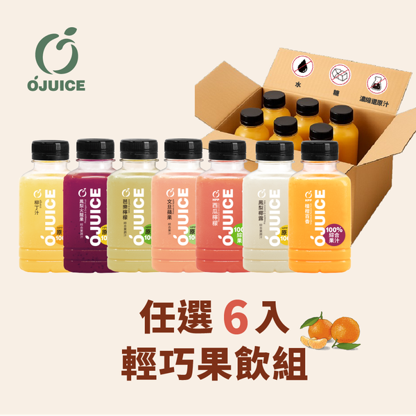 任選6入｜輕巧果飲組