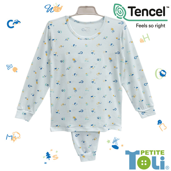 台灣男童萊賽爾長袖套裝