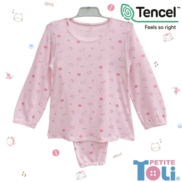 台灣女童萊賽爾長袖套裝