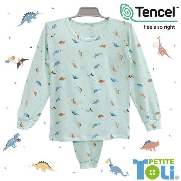 台灣男童萊賽爾長袖套裝