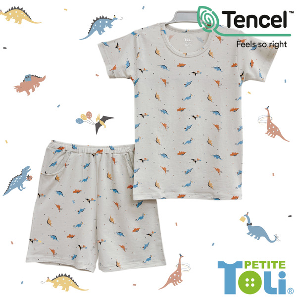 台灣男童萊賽爾短袖套裝