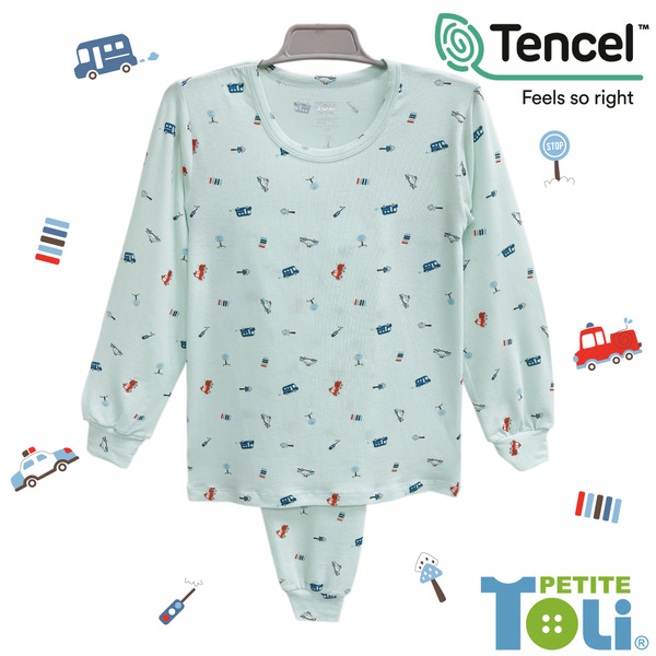 台灣男童萊賽爾長袖套裝