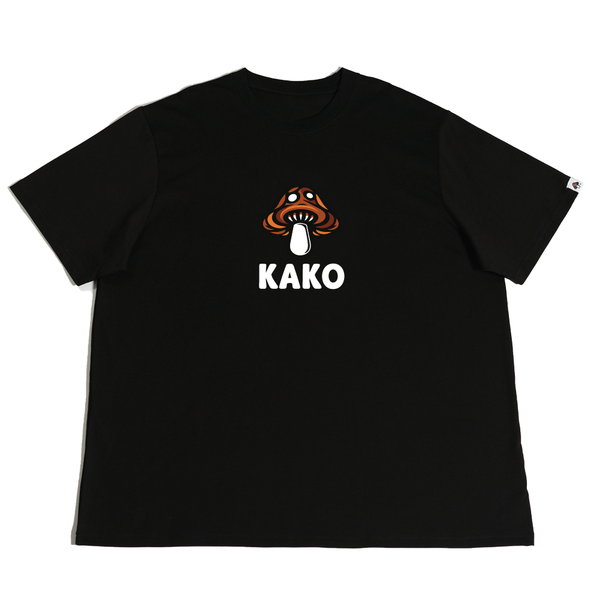 KAKO MUSHROOM LOGO TEE BLACK (Orange Camo)