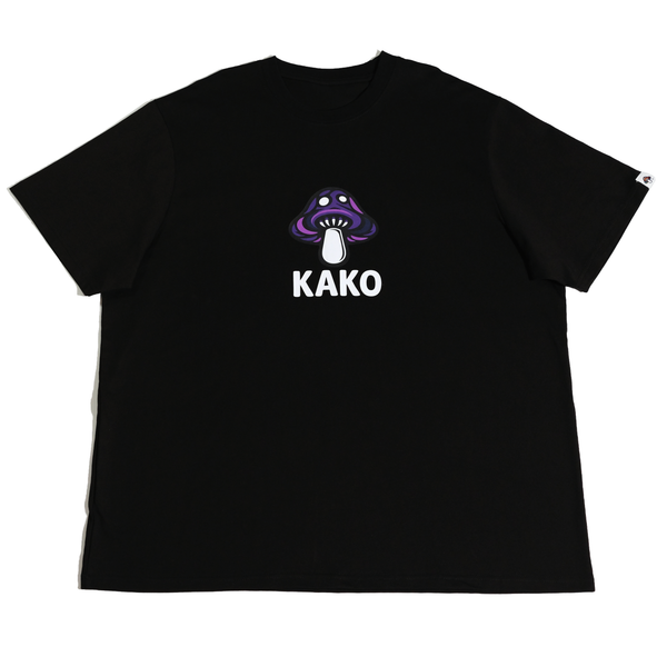 KAKO MUSHROOM LOGO TEE BLACK (Purple Camo)
