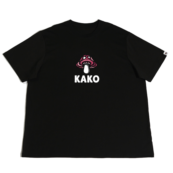 KAKO MUSHROOM LOGO TEE BLACK (Pink Camo)