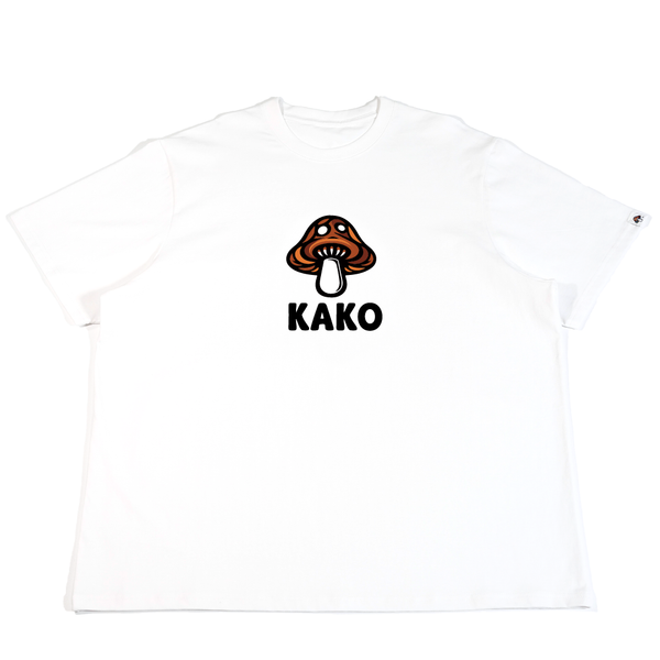 KAKO MUSHROOM LOGO TEE WHITE (Orange Camo)