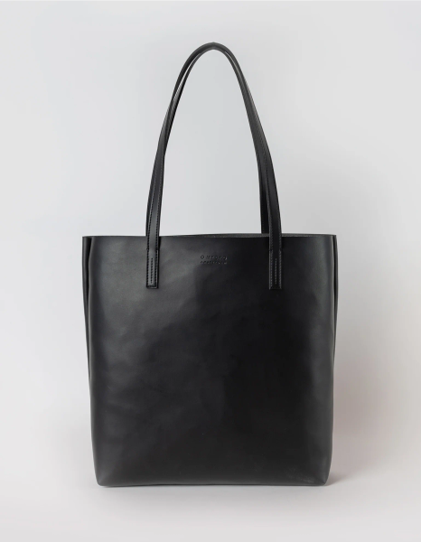 荷蘭O MY BAG- Georgia 托特包- Vegan Uppeal™蘋果皮革 - 經典黑