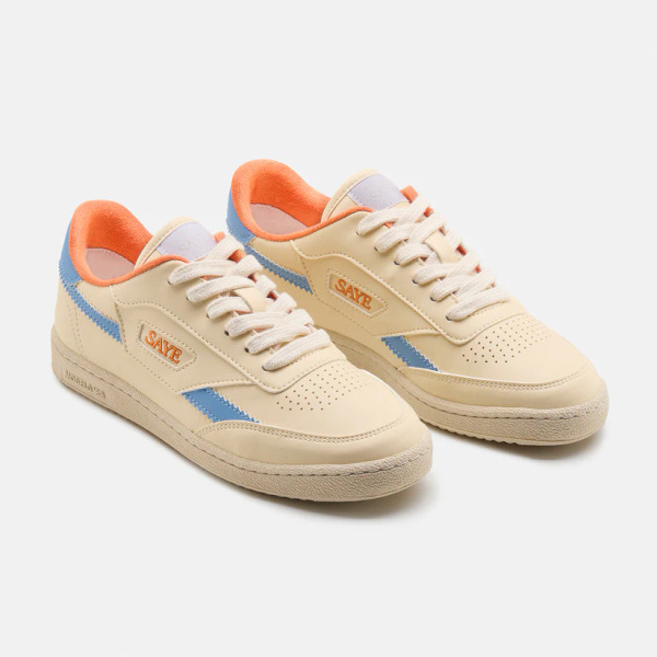西班牙 SAYE 復古休閒鞋 - M89 Icon - 香草色 & 天空藍