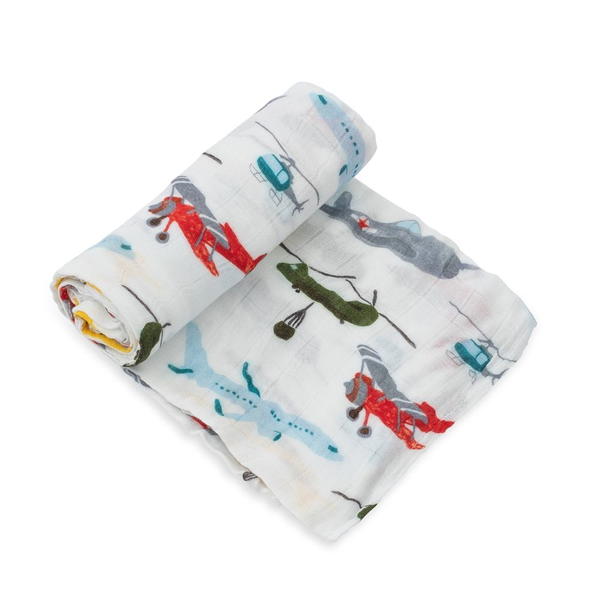 LittleUnicorn 竹纖維紗布巾單入組 飛機總動員