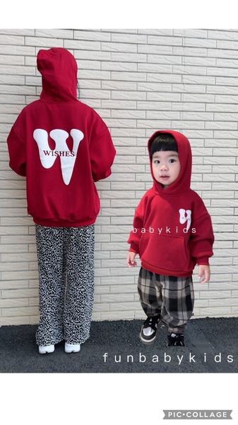 [全館現貨]親子款WISHES連帽帽T(版型寬鬆)