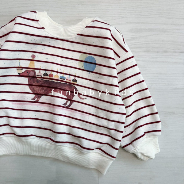 可愛臘腸蛋糕狗兒童衛衣